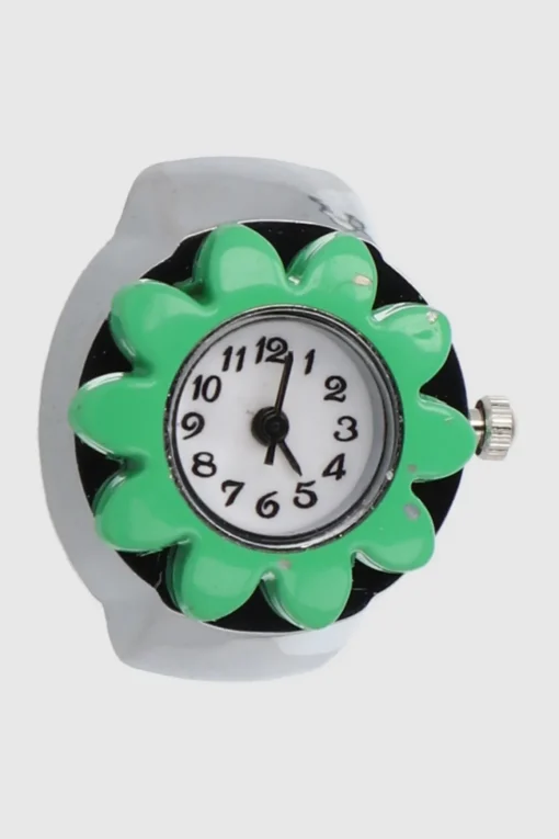 Anillo reloj flor color