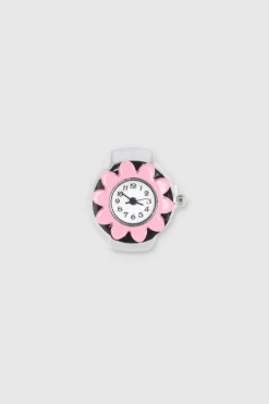 Anillo reloj flor color