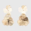 Aretes doble flor filigrana