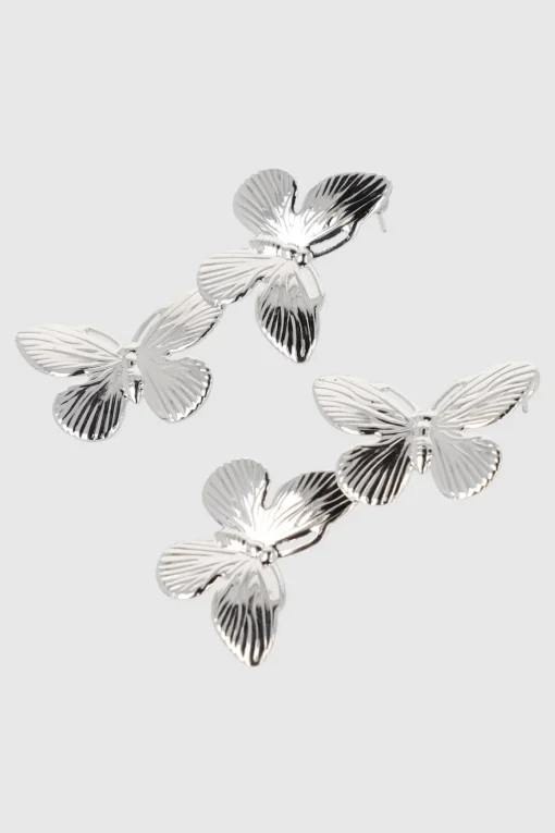 Aretes doble mariposas