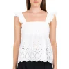 Blusa amplia tejido eyelat olanes