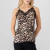 Blusa animal print encaje