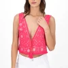 Blusa bordado sin mangas