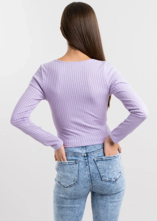 Blusa con cortes lisa
