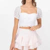 Blusa Copas Bordado Textura