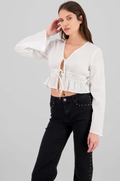 Blusa dobby