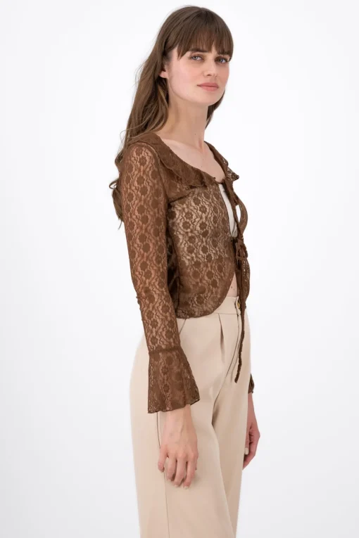 Blusa Encaje Manga Larga