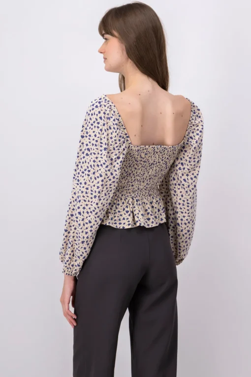 Blusa estampada botones