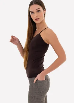 Blusa lisa tirantes ajustada