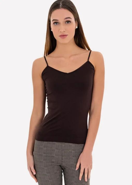 Blusa lisa tirantes ajustada