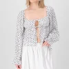 Blusa manga larga Polka Dots con moños Hypsters