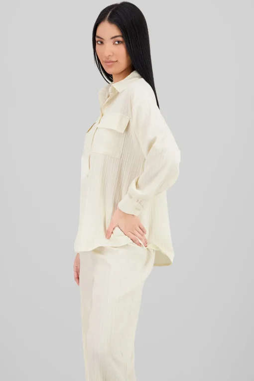 Blusa manga larga ribbed