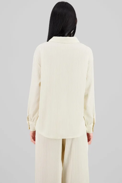 Blusa manga larga ribbed
