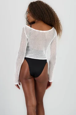 Blusa manga larga tejido ancho