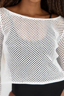 Blusa manga larga tejido ancho