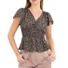Blusa olanes botones flores
