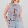 Blusa rayas detalle moños