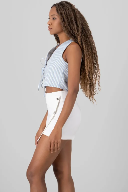 Blusa rayas detalle moños