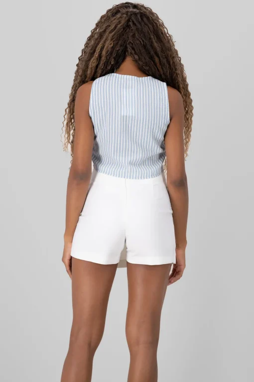 Blusa rayas detalle moños