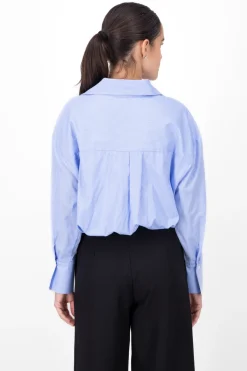 Blusa rayas manga larga efecto burbuja Hypsters