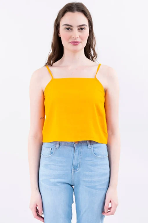 Blusa tirantes delgados lisa