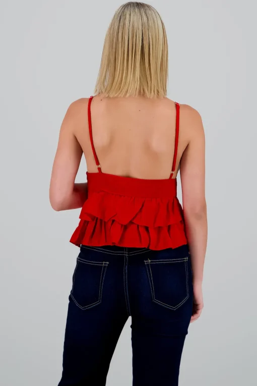 Blusa tirantes detalle olanes