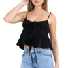 Blusa tirantes olanes cintas