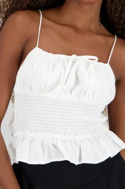 Blusa tirantes smocked