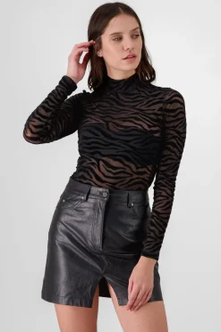 Bodysuit con flock