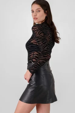 Bodysuit con flock