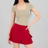 Bodysuit escote cuadrado doble tela