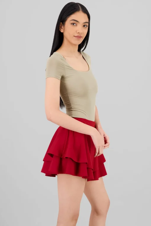 Bodysuit escote cuadrado doble tela