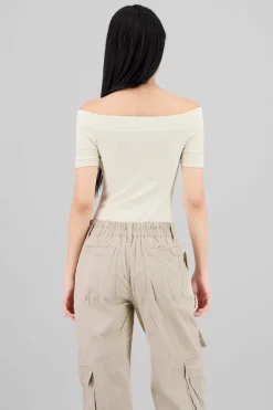 Bodysuit Liso Hombros Descubiertos
