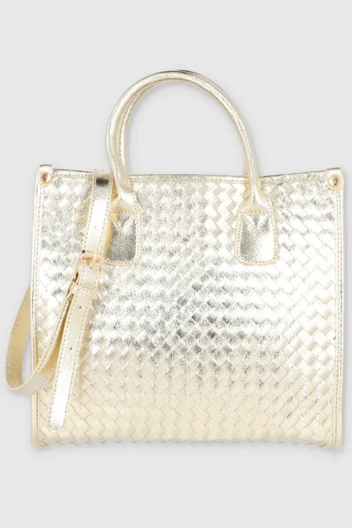 Bolsa tote entrelazada