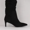Bota fruncida tacón