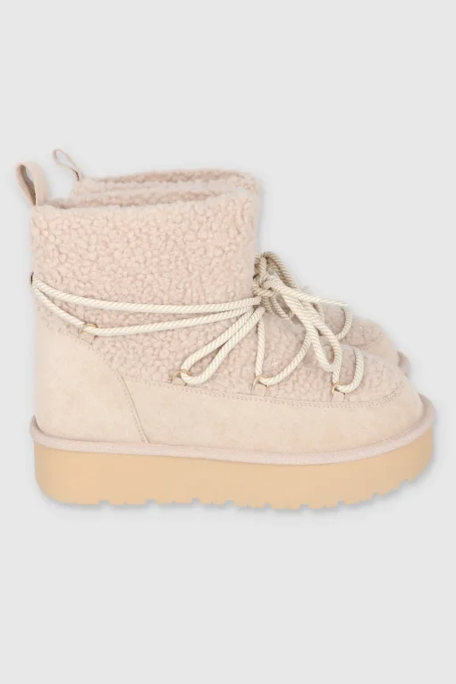 Bota invierno nieve cordón