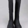 Bota Maxi Efecto Piel