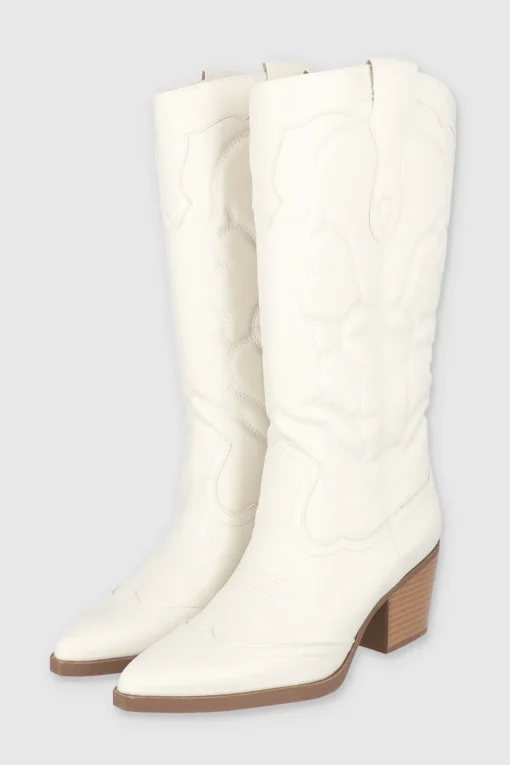 Bota vaquera pespunte punta