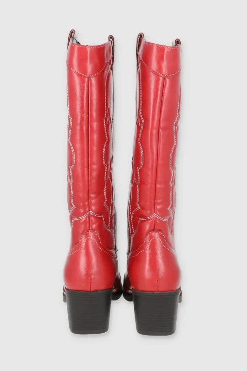 Bota vaquera pespunte punta
