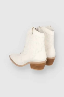 Bota Vaquera Tobillo Bordado