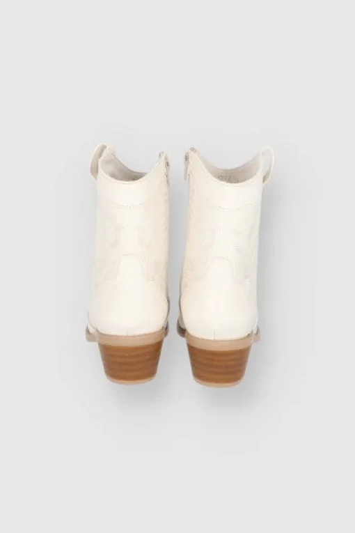 Bota Vaquera Tobillo Bordado