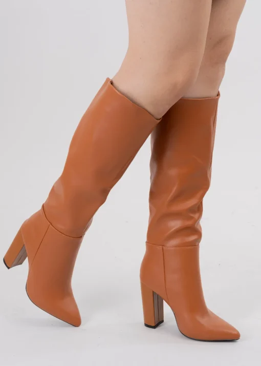 Botas largas efecto piel