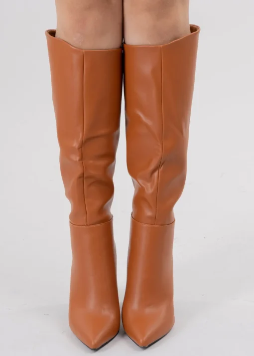 Botas largas efecto piel