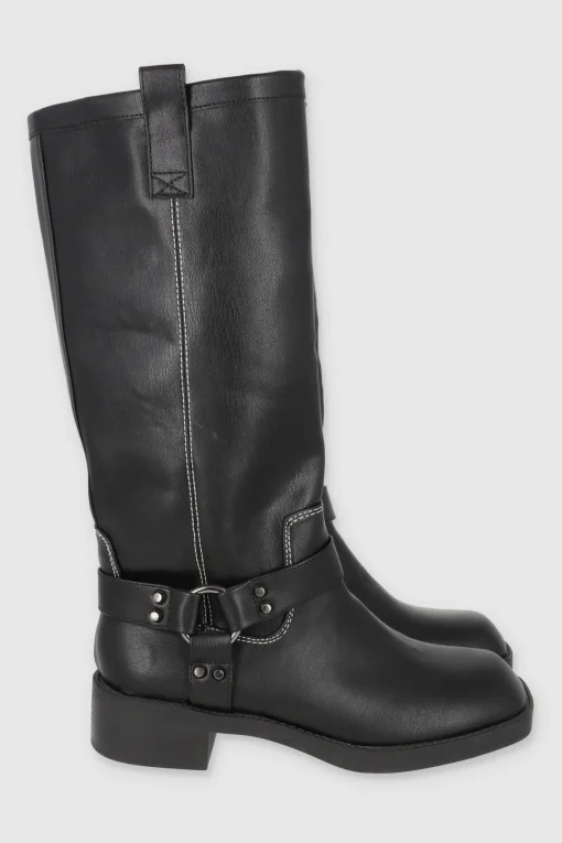 Botas Motero Hebilla Estoperoles