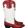 Botas vaqueras bicolor costuras