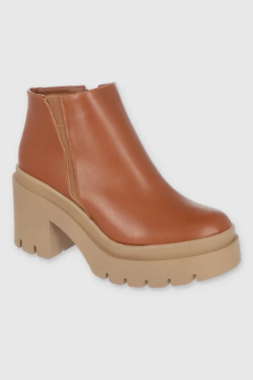Botin basico tacon cuadrado