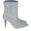 Botin denim brillos