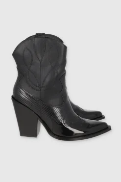 Botin Vaquero Textura Reptil
