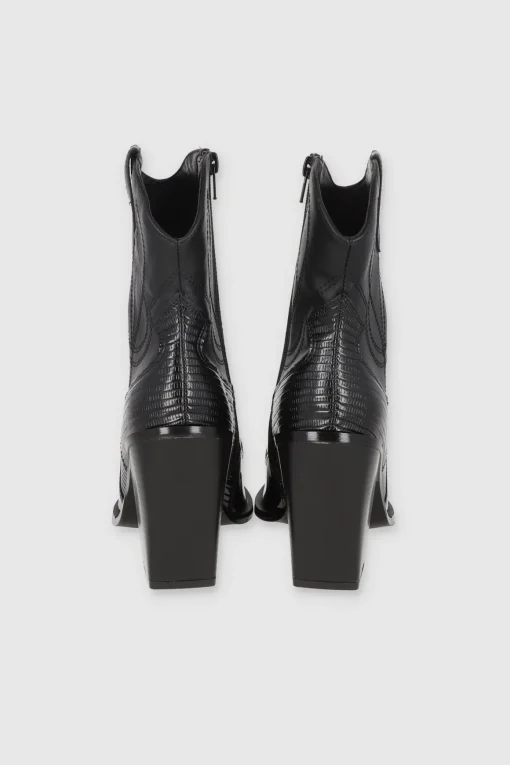 Botin Vaquero Textura Reptil