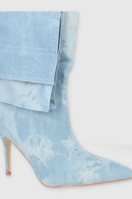 Botín bolsa cargo denim